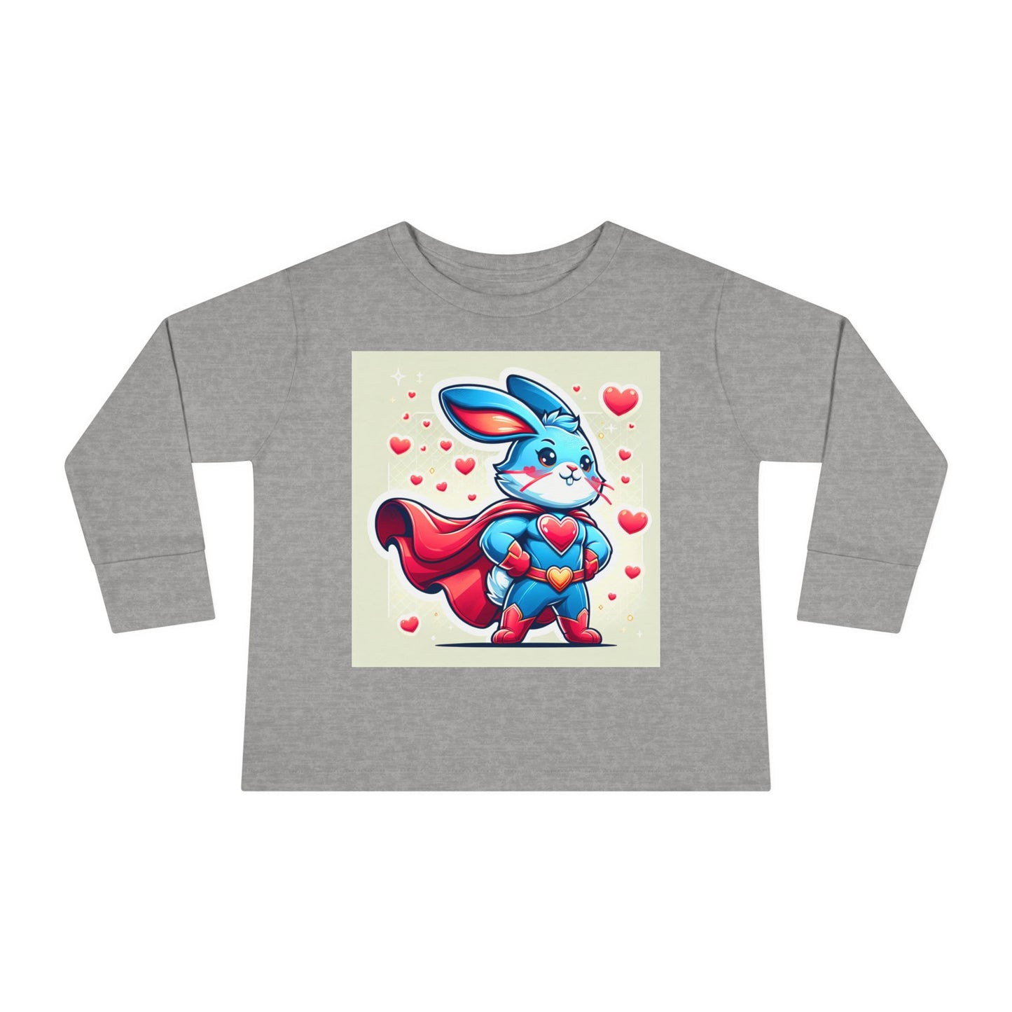 Superhero Bunny Toddler Long Sleeve Tee - Cute & Comfy for Kids