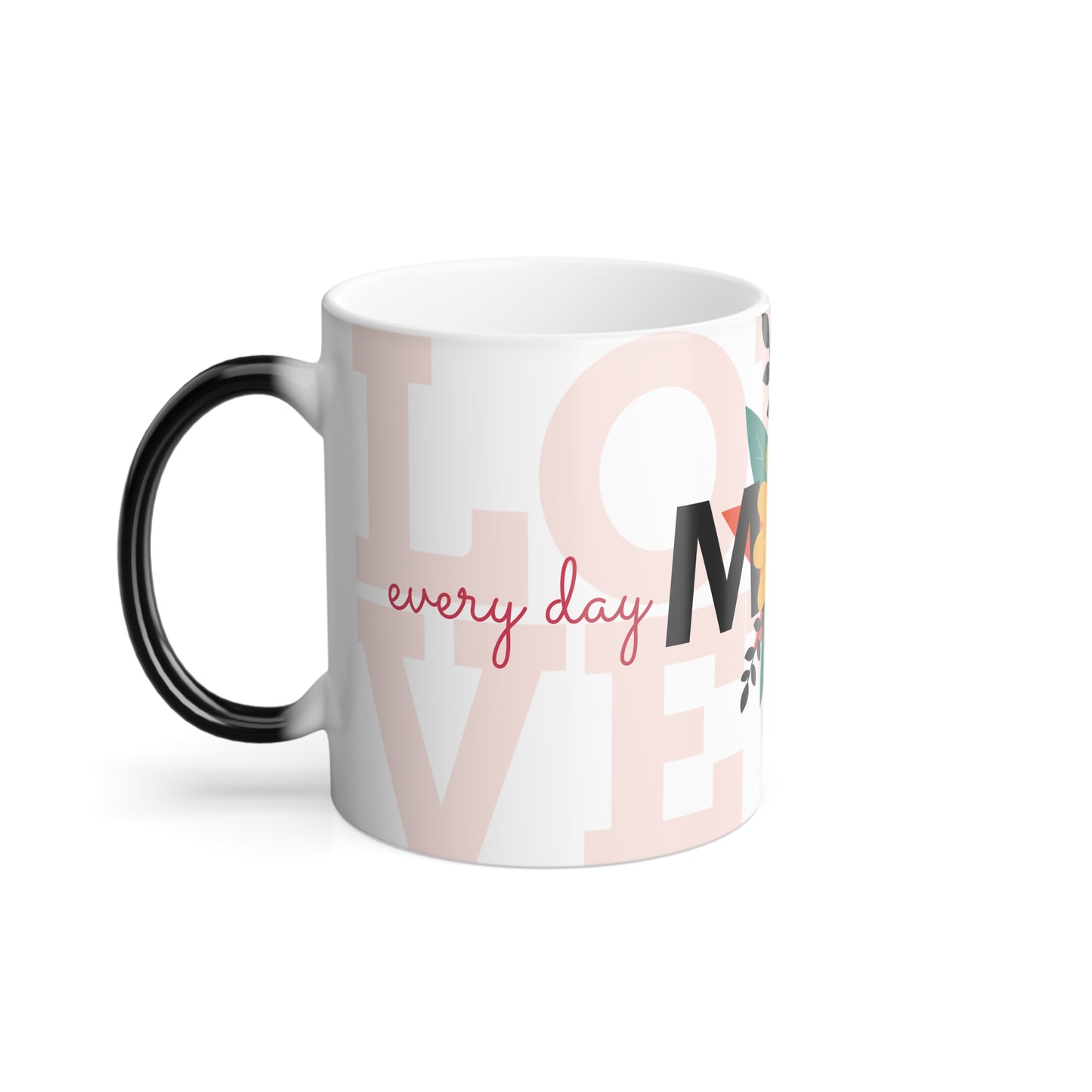 Color Morphing Mug - 'Love You Mom' Design - Perfect Mother's Day Gift