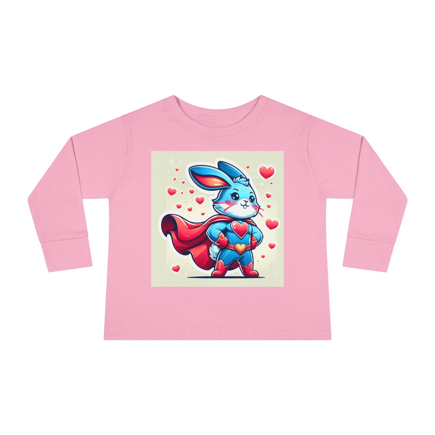 Superhero Bunny Toddler Long Sleeve Tee - Cute & Comfy for Kids