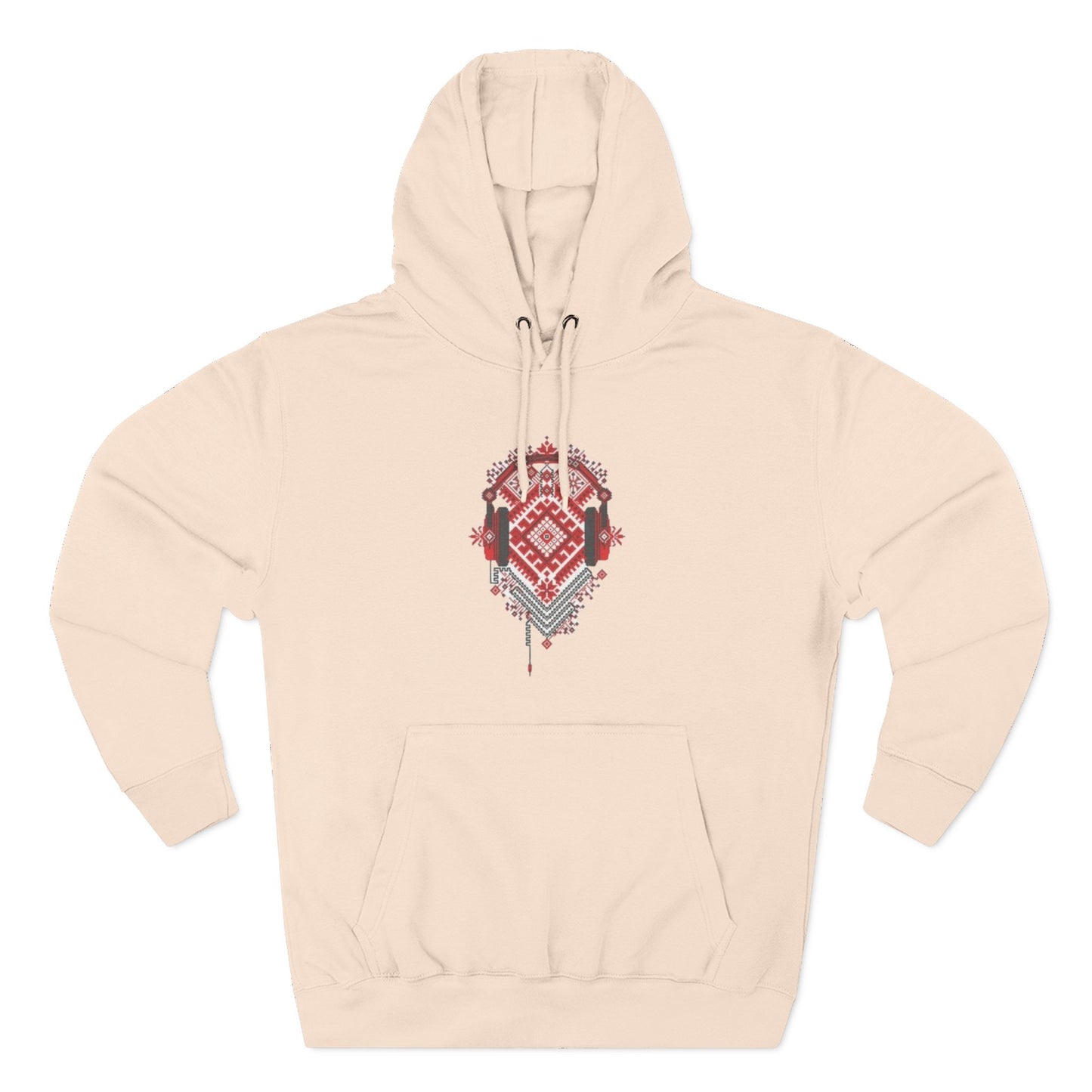 Three-Panel Fleece Hoodie