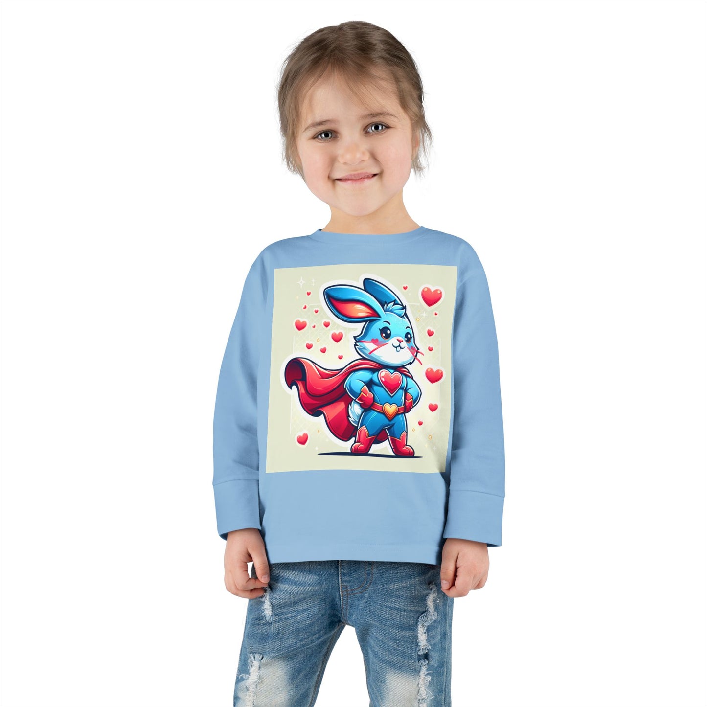 Superhero Bunny Toddler Long Sleeve Tee - Cute & Comfy for Kids