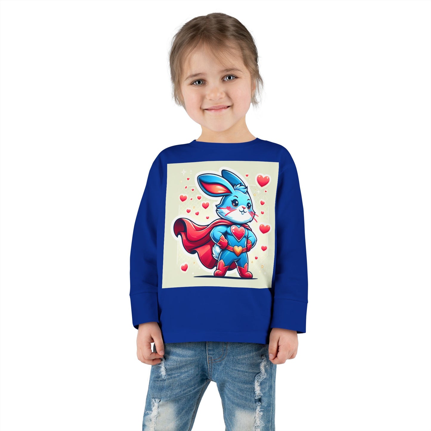 Superhero Bunny Toddler Long Sleeve Tee - Cute & Comfy for Kids