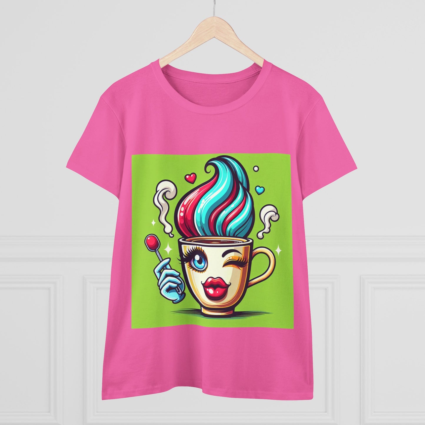 Ice Cream Dream Women's Midweight Cotton Tee - Fun Graphic Tee for Summer, Perfect for Party or Casual Wear