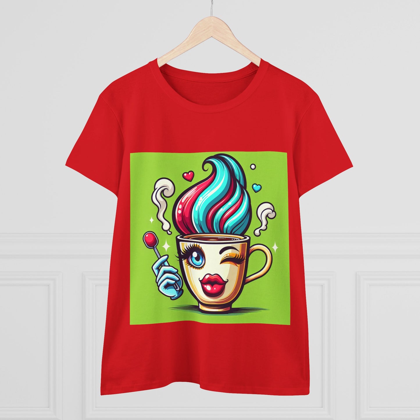 Ice Cream Dream Women's Midweight Cotton Tee - Fun Graphic Tee for Summer, Perfect for Party or Casual Wear