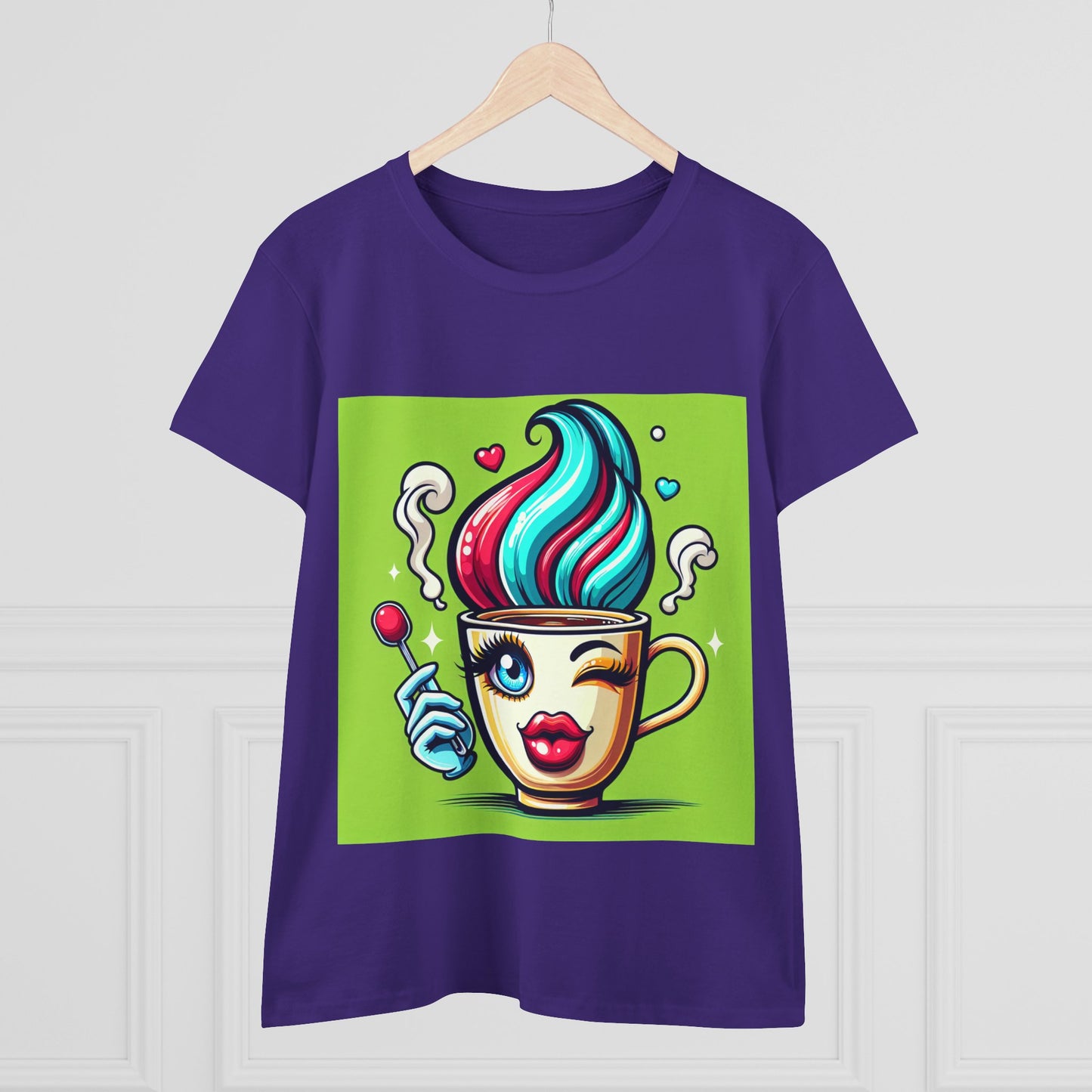 Ice Cream Dream Women's Midweight Cotton Tee - Fun Graphic Tee for Summer, Perfect for Party or Casual Wear