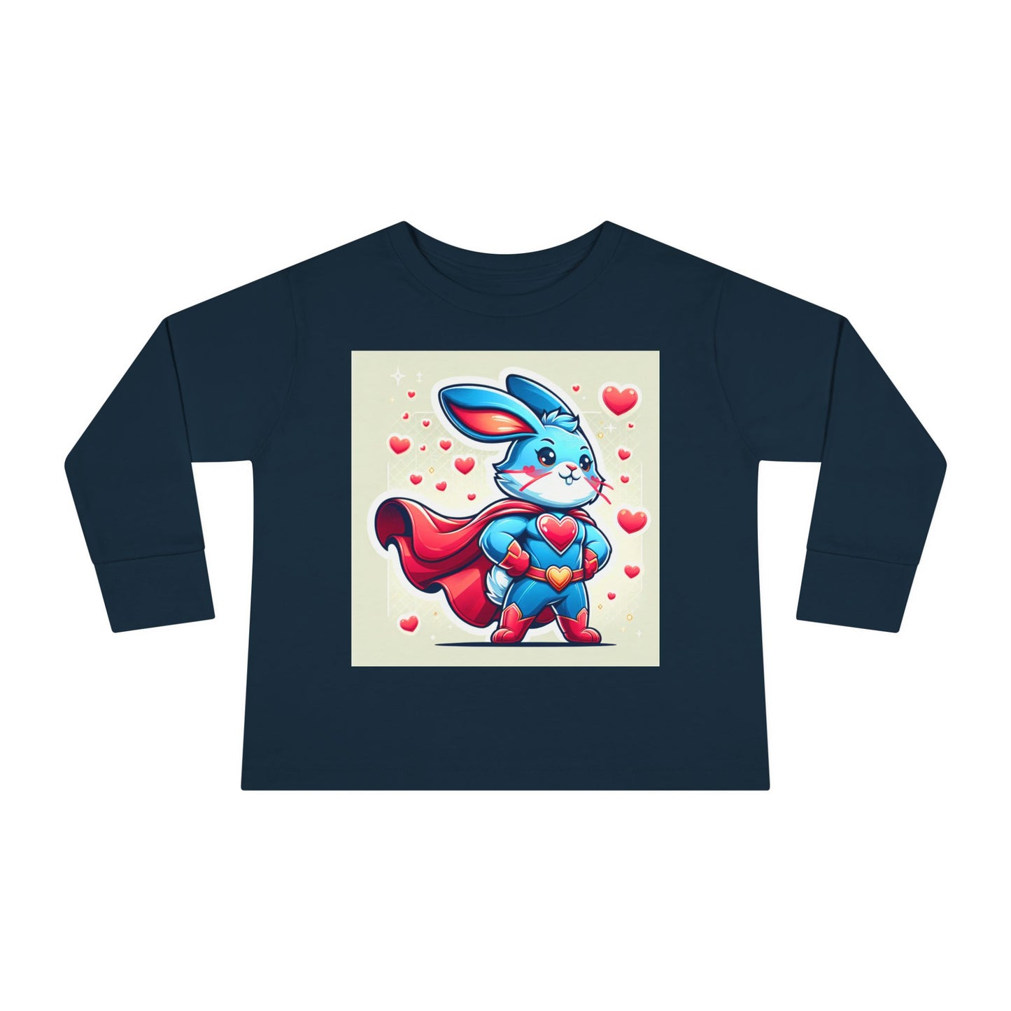 Superhero Bunny Toddler Long Sleeve Tee - Cute & Comfy for Kids