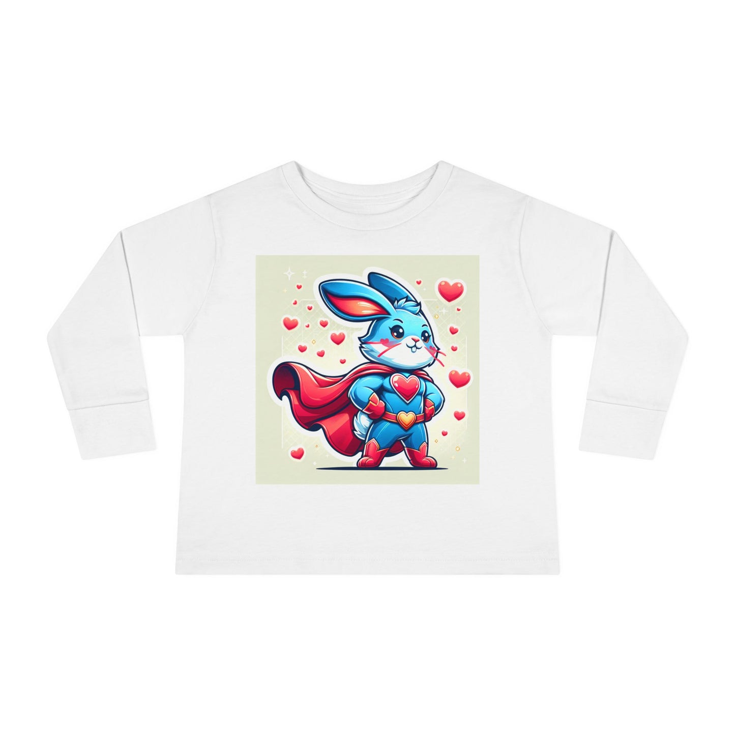 Superhero Bunny Toddler Long Sleeve Tee - Cute & Comfy for Kids